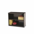 Tennsco Metal Bookcase, Two-Shelf, 34.5w x 13.5d x 28h, Black B-30-BLK